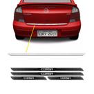 Friso Porta-Malas Corsa Sedan 2003 + Kit Soleira Protetora