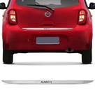Friso Porta Malas Nissan March 12 A 18 Cromado Com Grafia