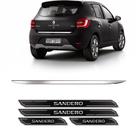 Friso Porta-Malas Sandero 2015 + Kit Soleira Protetora
