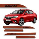 Friso Porta Renault Logan Original Vermelho Vivo 2015 à 2022
