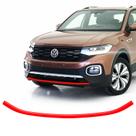 Friso T-cross Dianteiro Adesivo Vermelho Refletivo Resinado