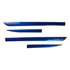 Friso tipo Original Cromo 4P Kicks 2016 Baixo Relevo 4 Peças Azul Eletrico Grid - 3050C-AZL-I