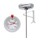 Fritadeira a óleo de aço inoxidável com termômetro de 23 cm com sonda longa