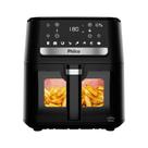 Fritadeira Air Fry Philco PAF95A, 1800W - 9,5 Litros, sem Óleo, Redstone, Preto/Inox