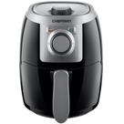 Fritadeira Air Fryer Chefman Small Compact 2L com temporizador de 60 minutos preta