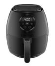 Fritadeira Air Fryer Chefman Small de 3,6 L para cozinhar saudável preta fosca