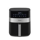 Fritadeira Air Fryer Midea 6 Litros Smart Chef Plus Preto e Inox 220V