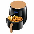 Fritadeira Airfryer Elétrica 6L Sem Óleo Digital Touch Preto Dourado 360º