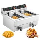 Fritadeira comercial VEVOR Dual Tank 3000W Electric 11L