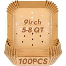 Fritadeira de ar BYKITCHEN Liners 9" 100PCS perfurada 5-8 QT
