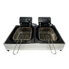 Fritadeira Elétrica 10 Litros Dupla Cuba Esmaltada Fryer Max