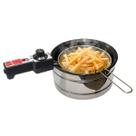 Fritadeira Elétrica 2.5 Litros Redonda Compacta Com Cesto Fryer Max