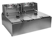 Fritadeira Elétrica 2 Cubas 12 Litros e Tampa 110v FZL