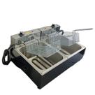 Fritadeira elétrica 2 Cubas 12 Litros profissional com Termostato de 50 a 300C 110v ou 220v