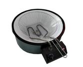 Fritadeira Elétrica 7L inox tacho esmaltado 220v