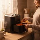 Fritadeira Elétrica Air Fryer 5 Litros Preto 220V Sem Óleo Controle Digital Rápida Fritadeira Elétrica Air Fryer 5 Litros Preto 220V Sem Óleo Controle Digital Rápida