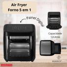Fritadeira Elétrica Air Fryer Forno 5 em 1 1800W 12L Digital Sem Oléo Agratto Fritadeira Elétrica Air Fryer Forno 5 em 1 1800W 12L Digital Sem Oléo Agratto
