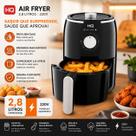 Fritadeira Elétrica Air Fryer HQ 2,8 Litros 220V Preta Compacta, Potente e sem óleo