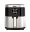 Fritadeira Elétrica Air Fryer Oster 4.8L 1500W Aço Inox 8 Funções Pré-Programadas