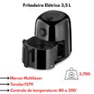 Fritadeira Elétrica AirFryer 3,5 Litros Multilaser 127V