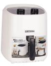 Fritadeira elétrica branca sem óleo airfryer premium