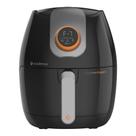 Fritadeira Elétrica Digital sem Óleo 3L Cadence Cook Fryer Preta 1250W 220V FRT526