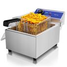Fritadeira Elétrica DULONG 10L Aço Inoxidável 1500W 110V Fritadeira Elétrica DULONG 10L Aço Inoxidável 1500W 110V