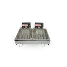 Fritadeira Elétrica em Inox Profissional 10 Litros Óleo 2 Cubas De 5L 220v