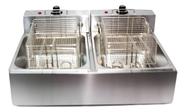 Fritadeira Elétrica Industrial 10L Inox Profissional 5000W Alta Potência 110V