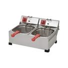 Fritadeira Elétrica Industrial 12 Litros 2 Cubas Marchesoni Sem Tampa 2000W 127V - FT.1.621.ST
