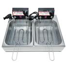 Fritadeira Elétrica Industrial 2 Cubas com Tecnologia Anti-Chamas 10L - Profissional Fritadeira Elétrica Industrial 2 Cubas com Tecnologia Anti-Chamas 10L - Profissional