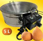 Fritadeira Elétrica Industrial 5 L Tacho Industrial Profissional Aço Inoxidável