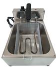 Fritadeira Elétrica Industrial 7 Litros 1 Cuba Profissional com Cabo de Proteção Tampa Opcional Fritadeira Elétrica Industrial 7 Litros 1 Cuba Profissional com Cabo de Proteção Tampa Opcional