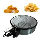 Fritadeira Elétrica Industrial 7 Litros Esmaltada Redonda inox profissional