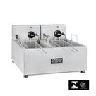 Fritadeira Elétrica Industrial Dupla 2 Cubas 10 Litros 220V FEDU Fire
