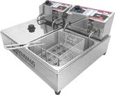 Fritadeira Elétrica Profissional 2 Cubas - FM-10L - 220V - Inovamaq