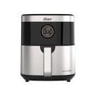 Fritadeira Elétrica Sem Óleo Oster 2 Em 1 Black Inox, 1500W, 4,8L - 220v
