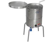 Fritadeira Elétrico Industrial Metvisa 38 Litros Agua e Oleo 5.000W 220V Fie20