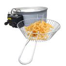 Fritadeira Industrial Elétrica Tacho Profissional 5L Óleo Leve em Inox