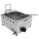 Fritadeira Industrial Inox à Gás 1 Cuba 5 Litros com Cesto