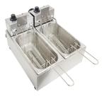 Fritadeira Industrial Irmaos Ribeiro 2 Cubas 6 L Aço Inoxidável 60 Hz 110v