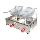 Fritadeira Mesa A Gás 2 Cubas 10 L Baixa Pressão Cefaz Fritadeira Mesa A Gás 2 Cubas 10 L Baixa Pressão Cefaz