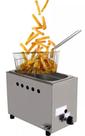 Fritadeira retangular inox baixa pressão- 5 litros