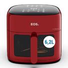 Fritadeira Sem Óleo Air Fryer EOS Chef Gourmet 6.2 Litros Compacta Digital Vermelho EAF60V 220V