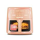 Fritadeira sem óleo Gourmia 8 qt digital com 8 predefinições, cor pêssego