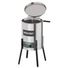 Fritadeira Tacho Elétrica Zona Fria de Óleo Metalcubas 25 Litros 220V 5000W Cesto Pequeno TFOE25CP