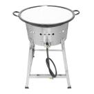 Fritador Fogão Pasteleiro INOX A Gás Com Tacho 22