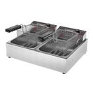 Fritador Fritadeira Tacho Fritura 2 Cuba Elétrico Monofásico 6l Frce6 Metalcubas 220v 220v