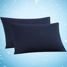 Fronha Avolare Cooling tamanho padrão azul marinho (51x66cm)