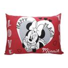 Fronha Avulsa KazzaVip Malha 100% Algodão Disney Estampa Localizada Minnie Lovers 48cmx68cm Branco